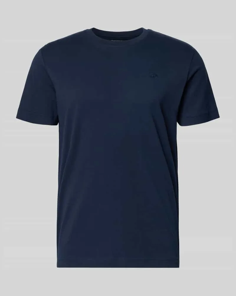 Tom Tailor Regular Fit T-Shirt aus reiner Baumwolle Marine