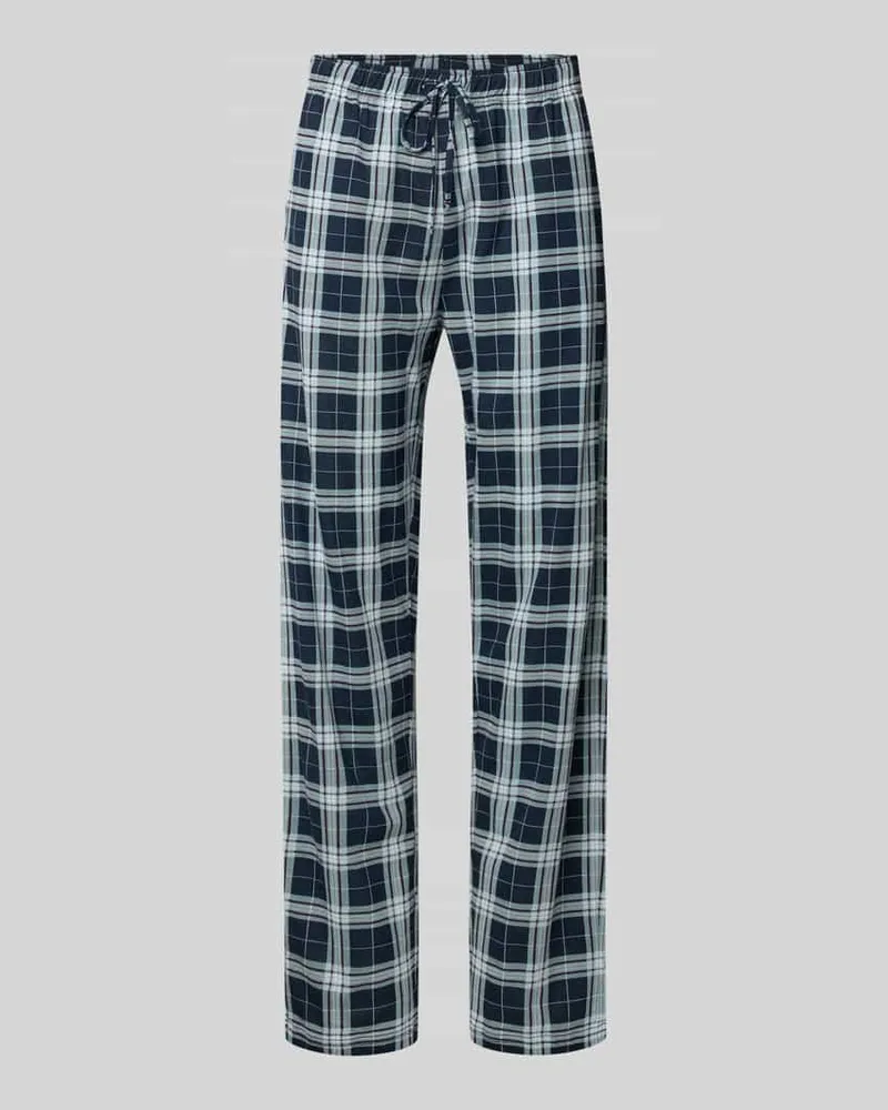 Christian Berg Relaxed Fit Pyjama-Hose mit elastischem Bund Bleu