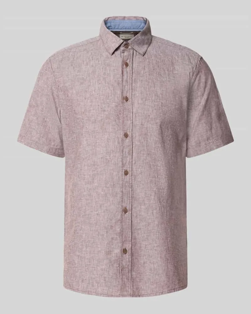 Tom Tailor Regular Fit Freizeithemd aus Leinen-Baumwolle-Mix Hazel