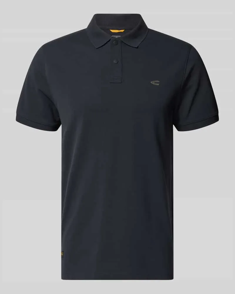 Camel Active Regular Fit Poloshirt in unifarbenem Design Marine