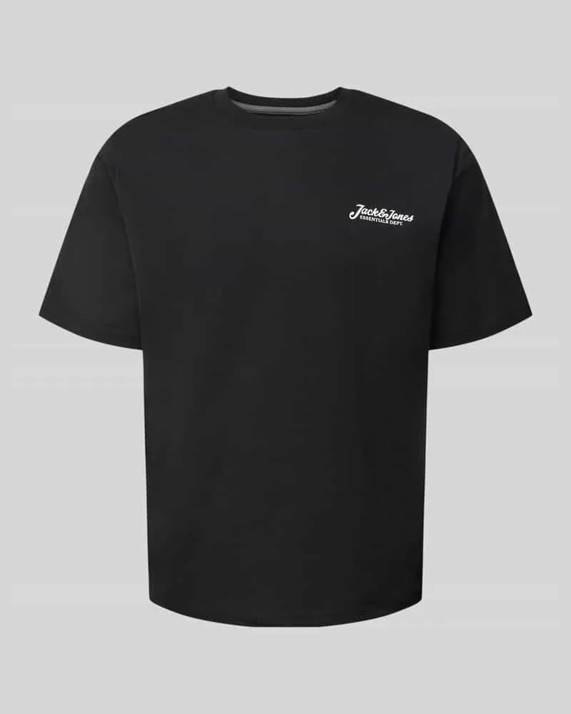 Jack & Jones T-Shirt mit Label-Print Modell 'BEAU Black