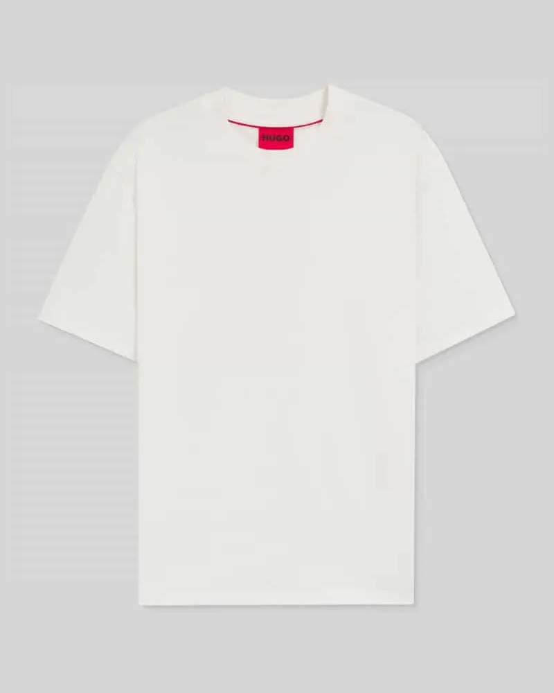 HUGO BOSS Relaxed Fit T-Shirt aus reiner Baumwolle Modell 'DAPOLINO Offwhite
