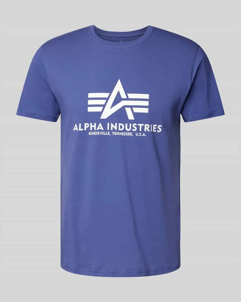 Alpha Industries T-Shirt mit Label-Print 