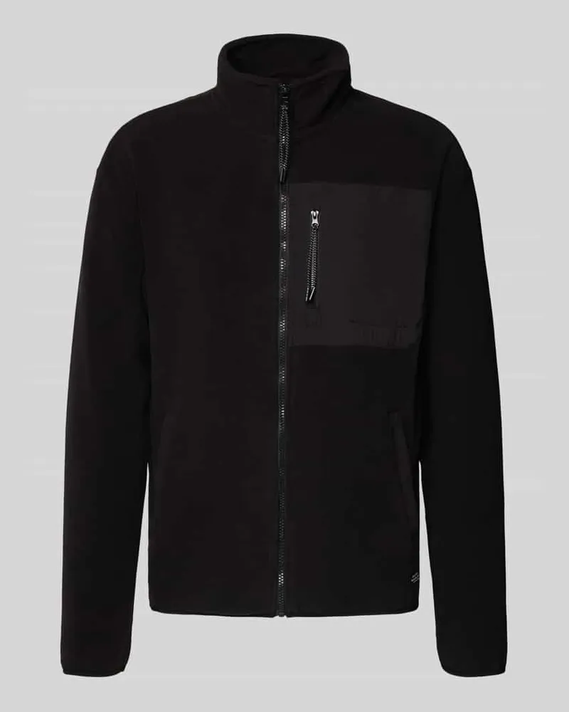 Blend Sweatjacke mit Stehkragen Black