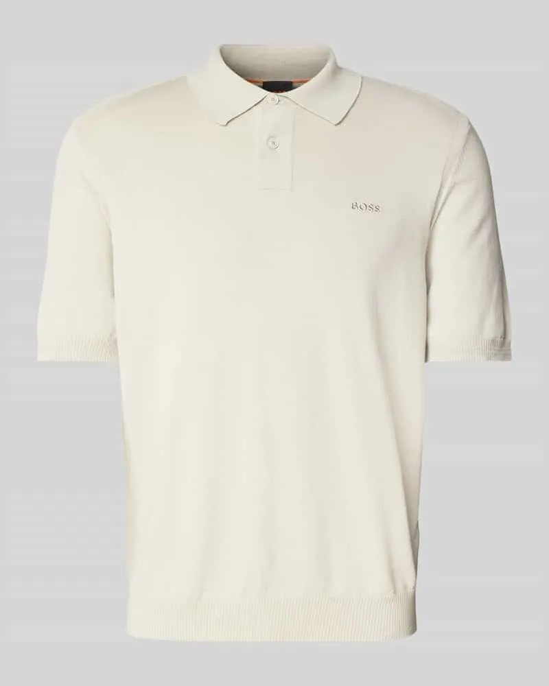 HUGO BOSS Regular Fit Poloshirt mit Label-Stitching Modell 'Asac 