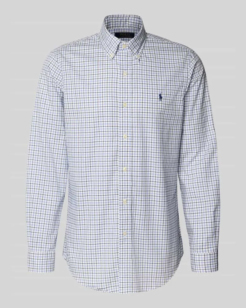 Ralph Lauren Freizeithemd mit Knopfleiste Blau