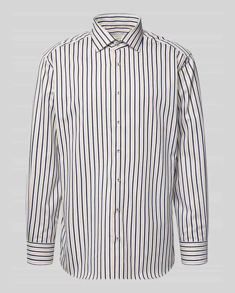 Eterna Regular Fit Business-Hemd mit Kentkragen Sand