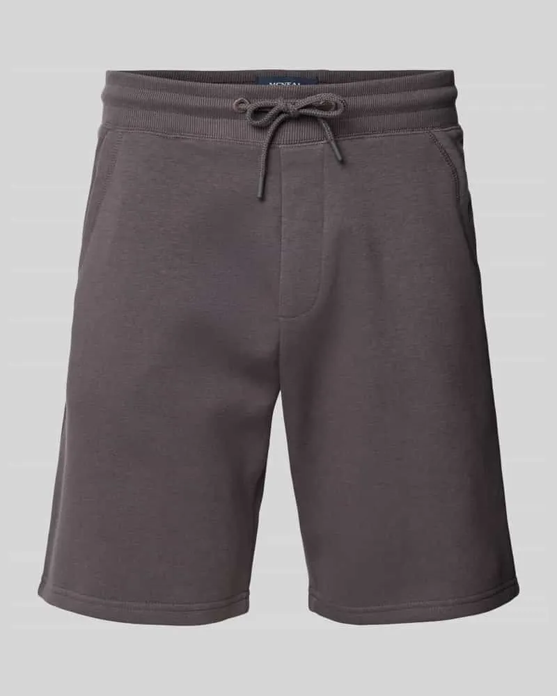McNeal Shorts mit elastischem Bund und Eingrifftaschen Dunkelgrau