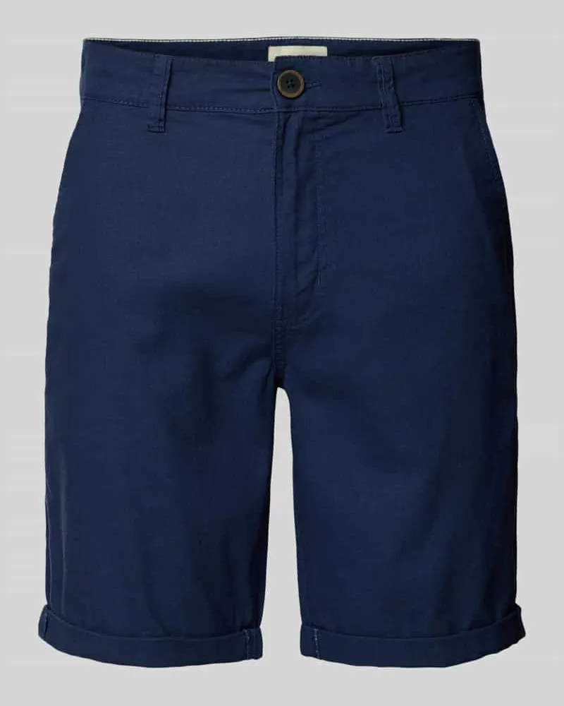 Blend Chino-Shorts aus Leinen-Mix 