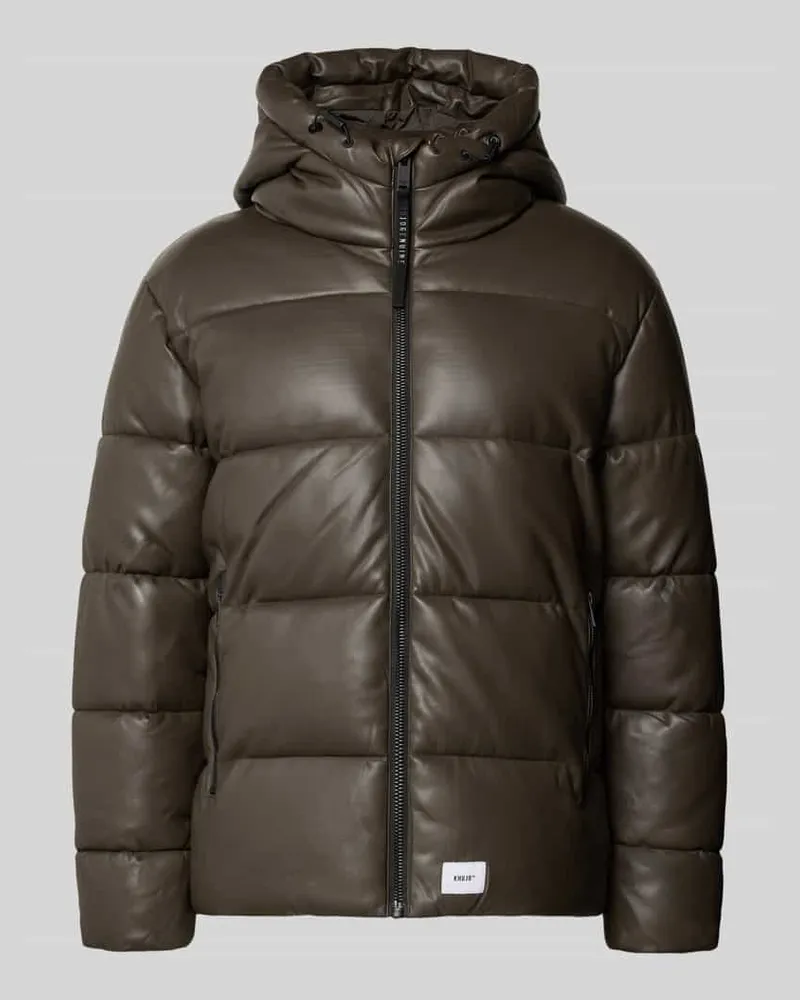 khujo Regular Fit Steppjacke mit Logo-Patch Modell 'Coen Khaki