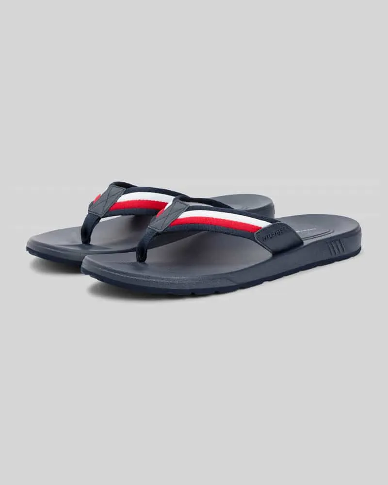 Tommy Hilfiger Zehentrenner mit Logo Details Marine