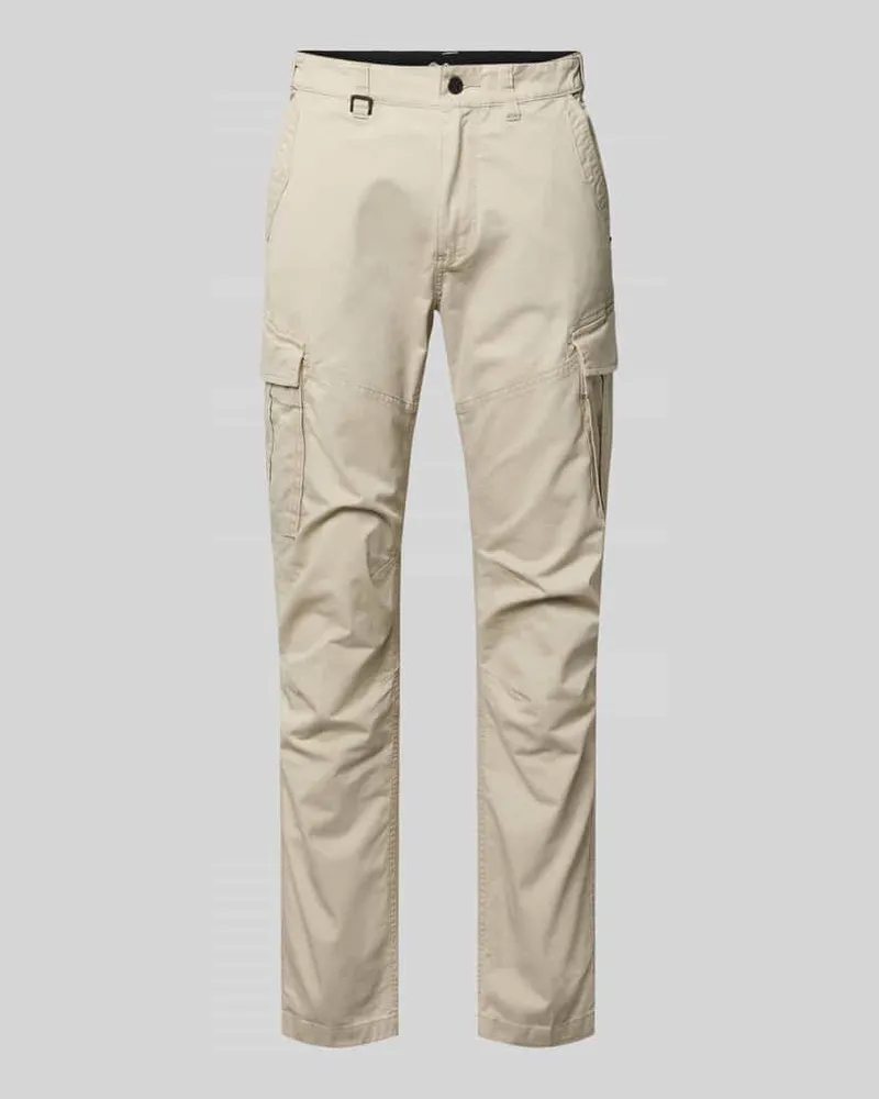 S.Oliver Regular Fit Cargohose aus Baumwoll-Mix Beige