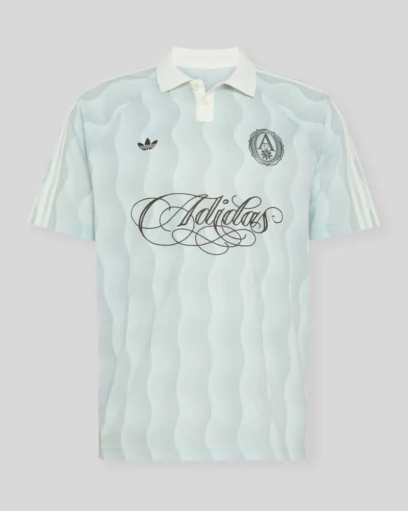 adidas Relaxed Fit Poloshirt mit Logo-Applikation Schilf