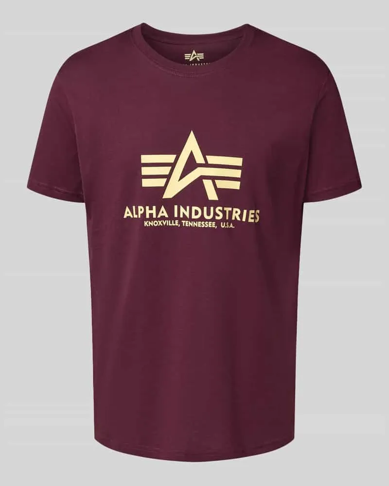 Alpha Industries T-Shirt mit Label-Print 