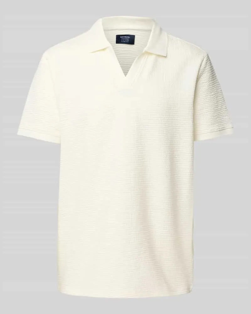 McNeal Regular Fit Poloshirt mit V-Ausschnitt 