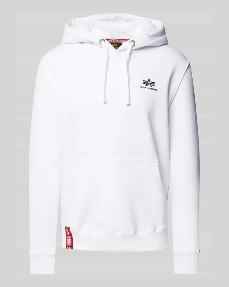 Alpha Industries Hoodie mit Label-Print 