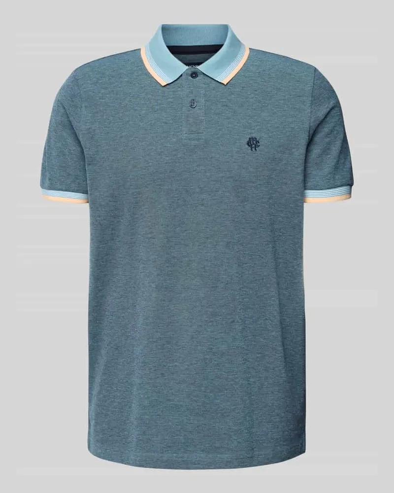 McNeal Poloshirt mit Label-Stitching Dunkelblau