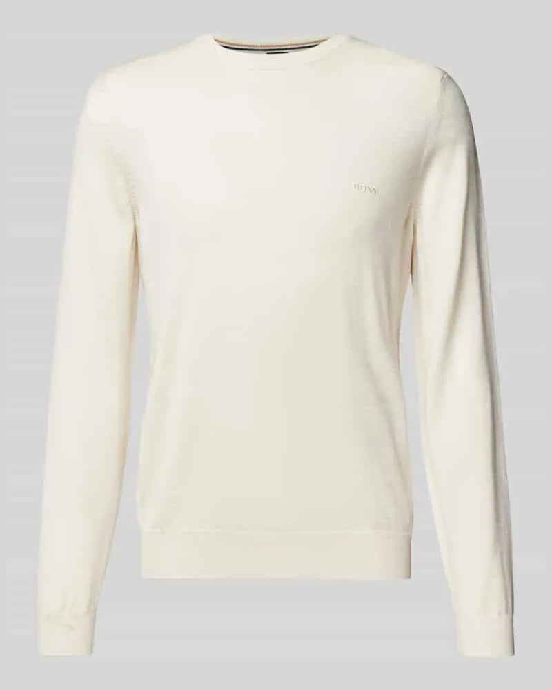 HUGO BOSS Strickpullover aus Schurwolle Modell 'Botto 