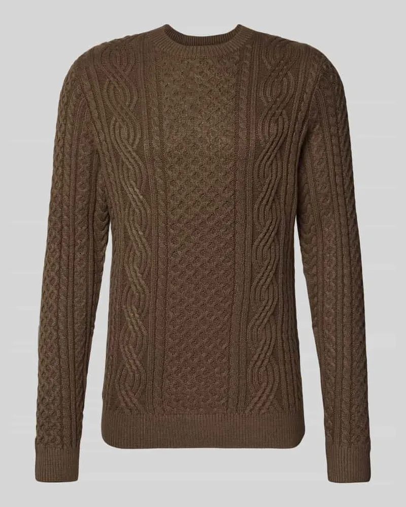 Jack & Jones Strickpullover mit gerippten Abschlüssen Modell 'BLUSEAN 
