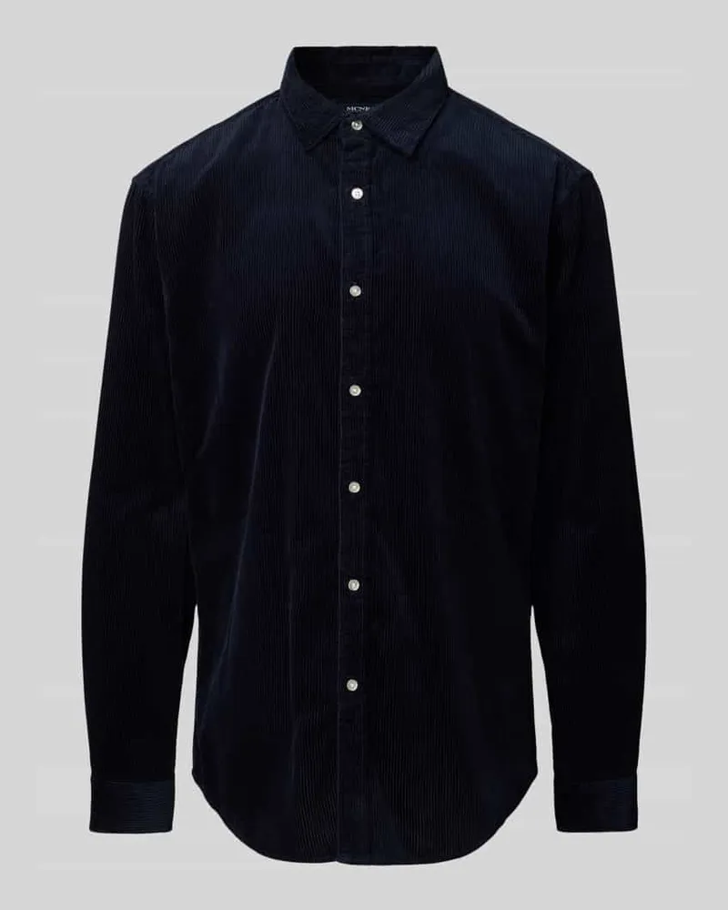 McNeal Tailored Fit Cordhemd mit Kentkragen 