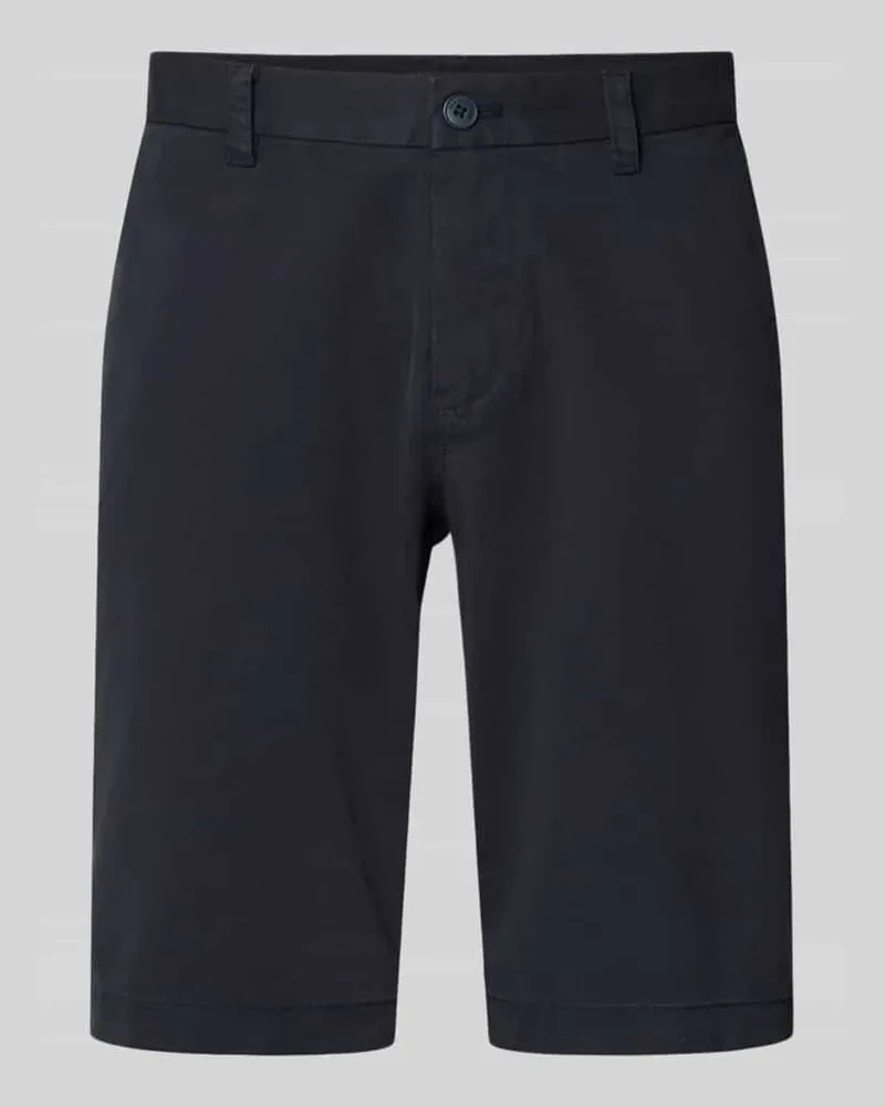 Marc O'Polo Regular Fit Bermudas aus Baumwoll-Mix Modell 'RESO JOGGER Marine