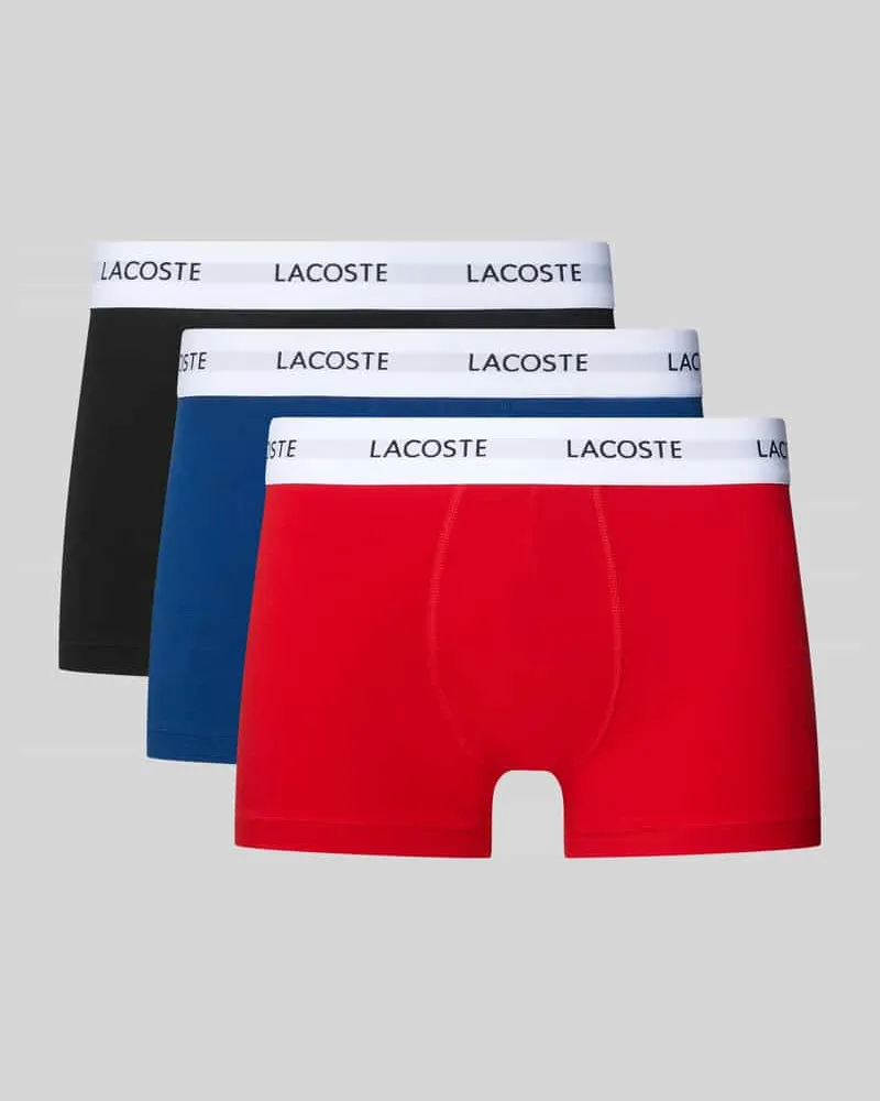 Lacoste Trunk aus Baumwoll-Mix im 3er-Pack Rot