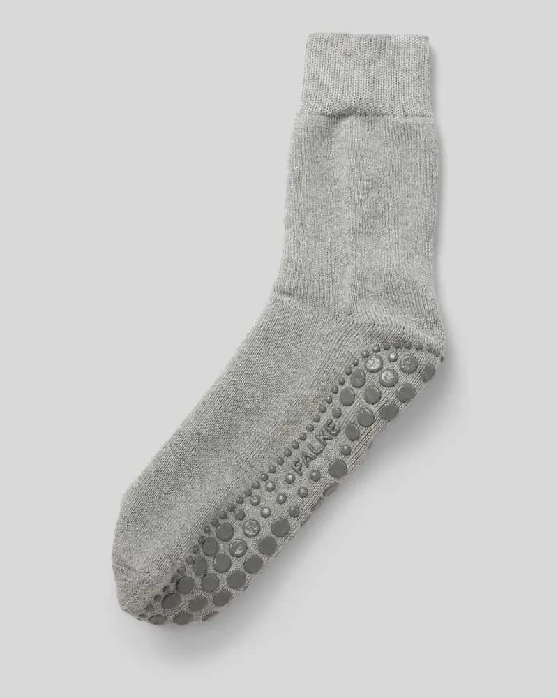 Falke Socken mit geripptem Abschluss Hellgrau