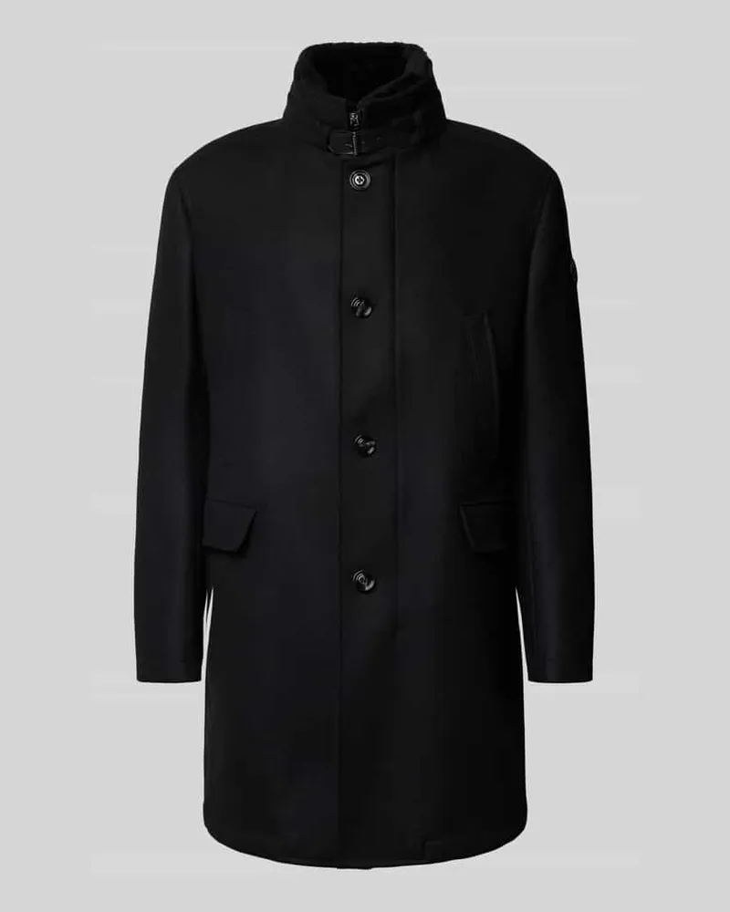 JOOP! Regular Fit Mantel mit herausnehmbarem Stepp-Inlay mit Zipper Black