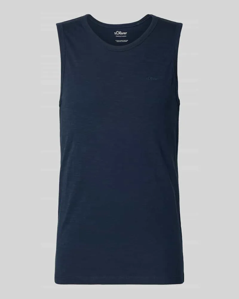 S.Oliver Regular Fit Tank Top aus reiner Baumwolle Marine