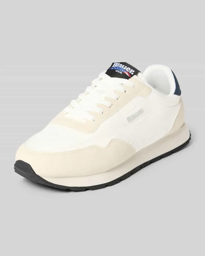 Blauer Sneaker mit Logo-Detail Modell 'Falcon Weiss
