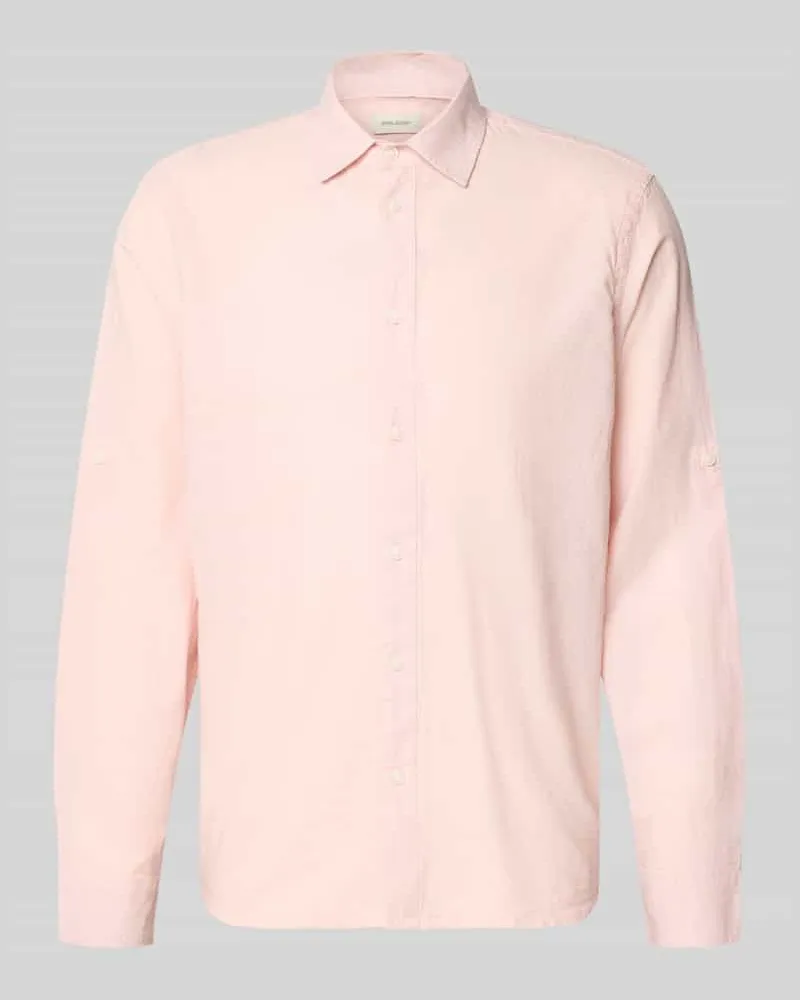 Blend Regular Fit Freizeithemd mit Kentkragen Modell 'ABAN Rosa