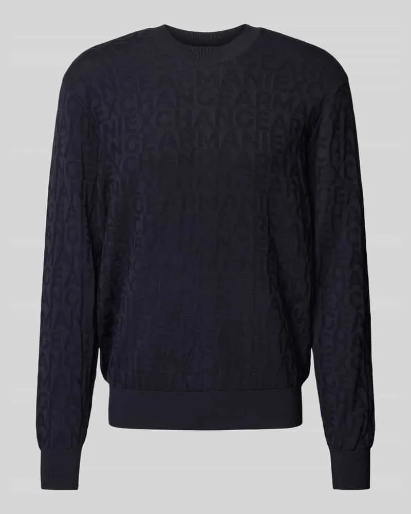 Armani Exchange Strickpullover mit gerippten Abschlüssen 
