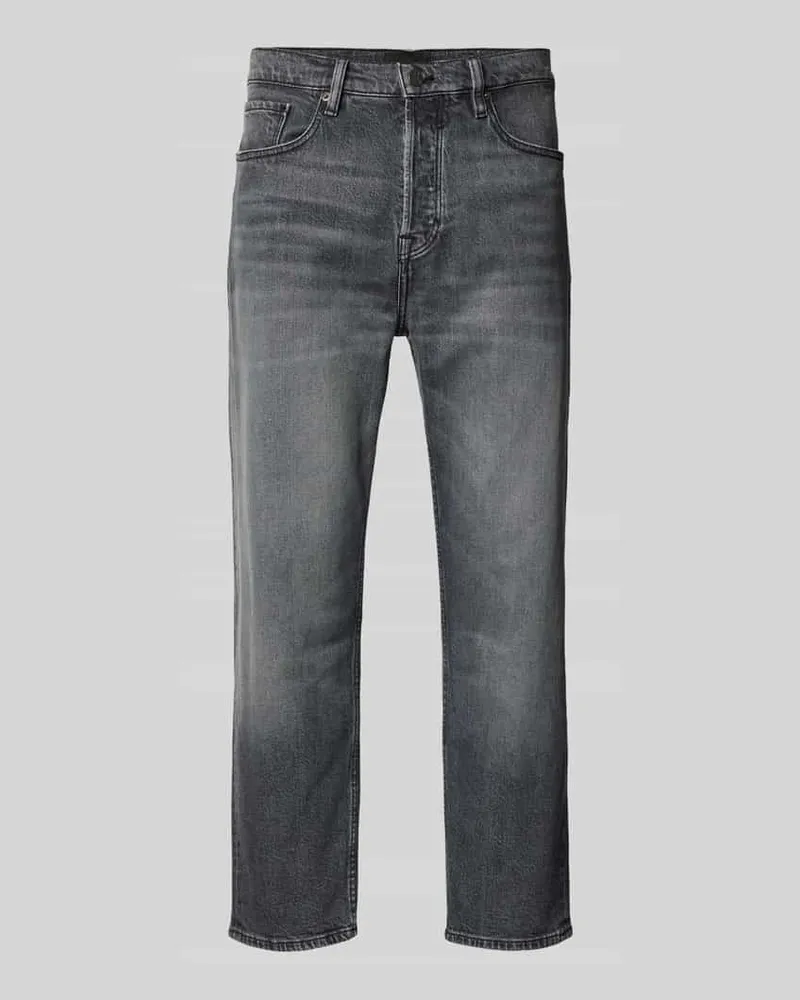 Armedangels Regular Fit Jeans im 5-Pocket-Design Modell 'AAUSTIN Anthrazit