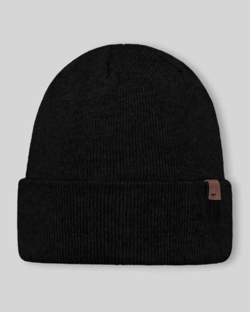 Barts Beanie mit Umschlagabschluss aus Viskosemix Black