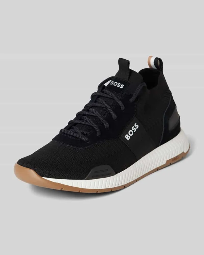 HUGO BOSS Sneaker mit Label-Details Modell 'Titanium_Runn 
