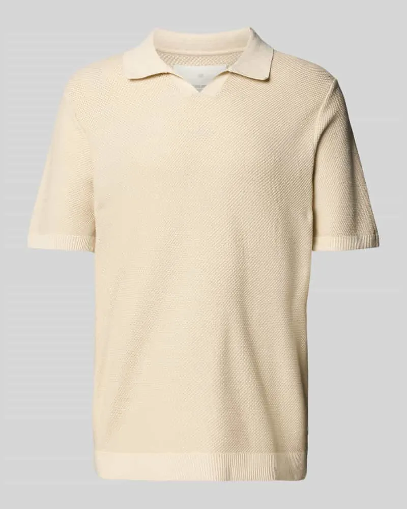 Jack & Jones Relaxed Fit Poloshirt mit Label-Detail Modell 'CEASTON Offwhite