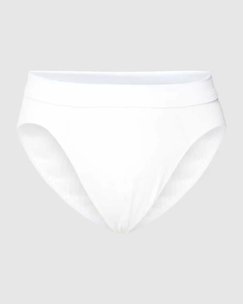 Schiesser Slip mit Rippenstruktur im 2er-Pack Modell 'Authentic Weiss