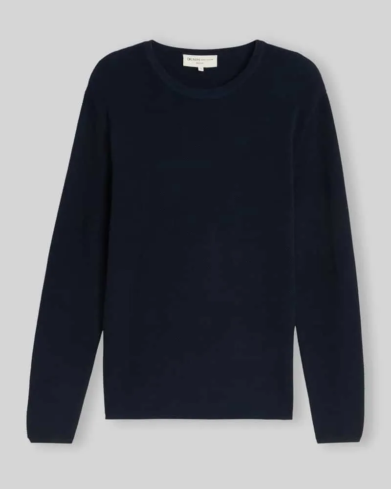 Tom Tailor Regular Fit Pullover aus reiner Baumwolle Marine