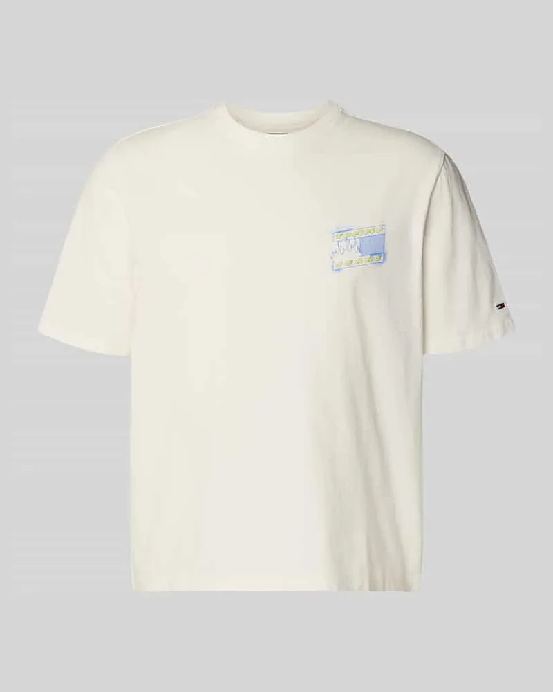 Tommy Hilfiger Regular Fit T-Shirt ausreiner Baumwolle Modell '90s Offwhite
