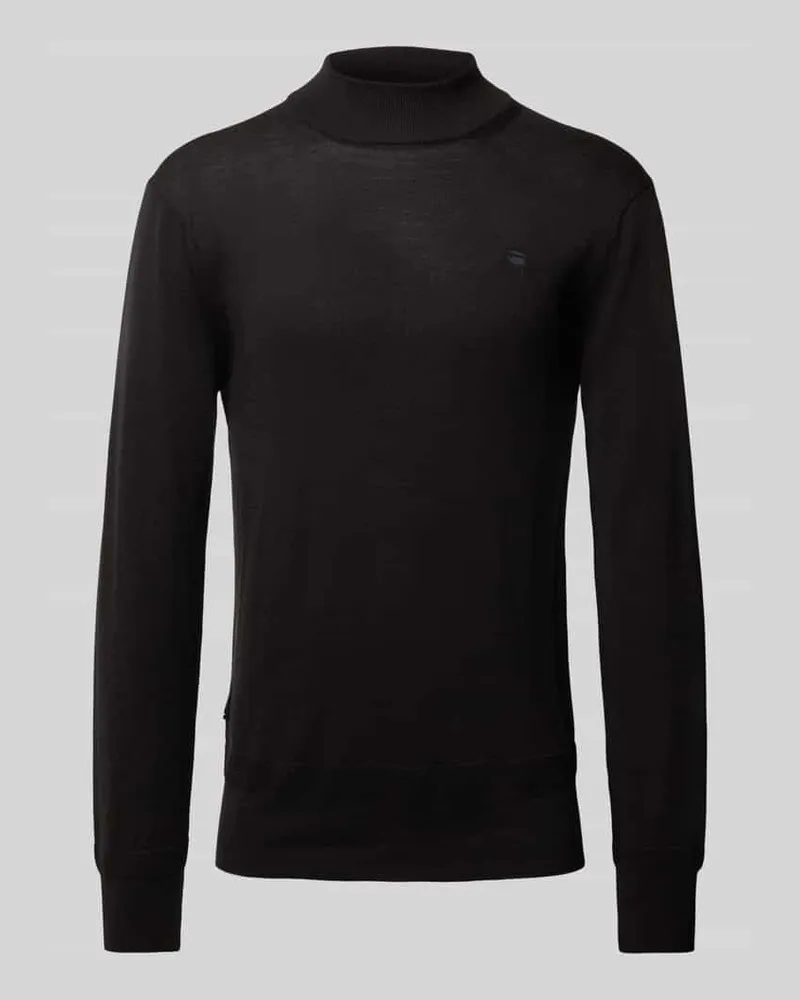 G-STAR RAW Strickpullover mit Rollkragen Modell 'Premium core Black
