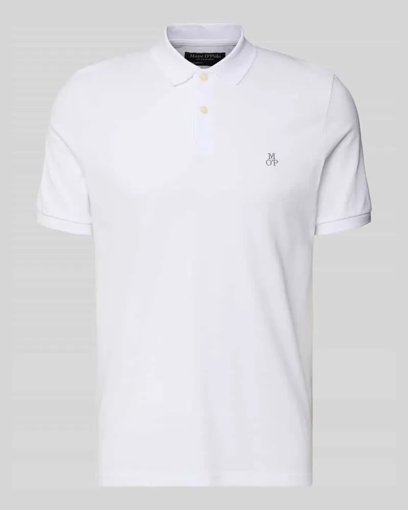 Marc O'Polo Regular Fit Poloshirt aus reiner Baumwolle Weiss