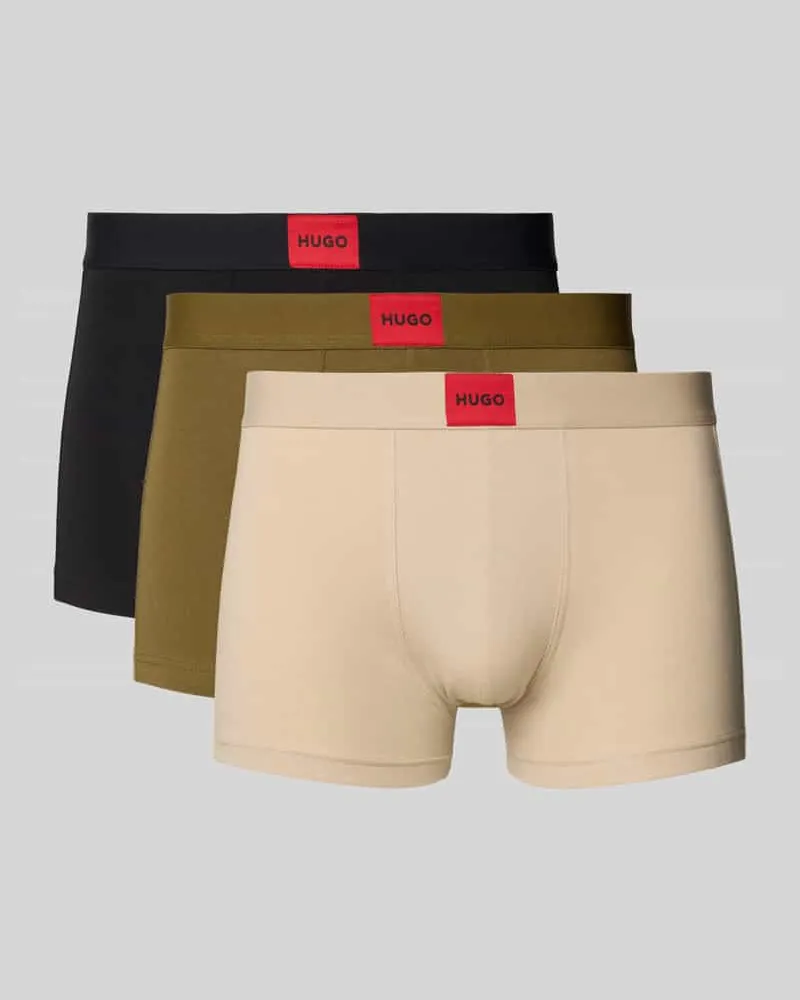 HUGO BOSS Trunks mit elastischem Bund im 3er-Pack 