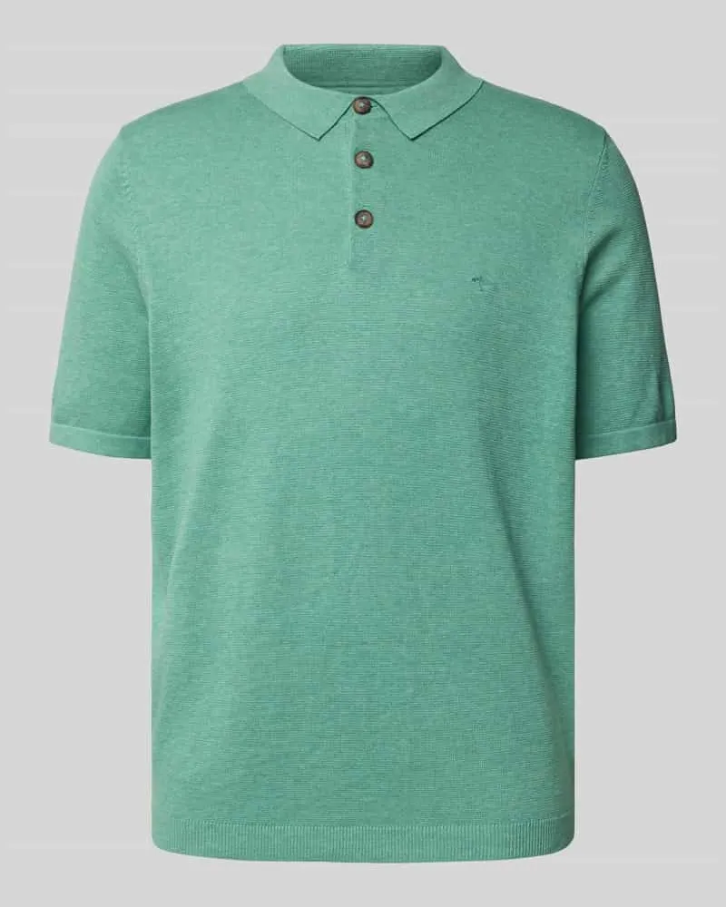 Fynch-Hatton Regular Fit Poloshirt in Strick-Optik 