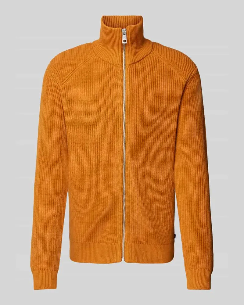 Tom Tailor Regular Fit Strickjacke mit Baumwolle Dunkel