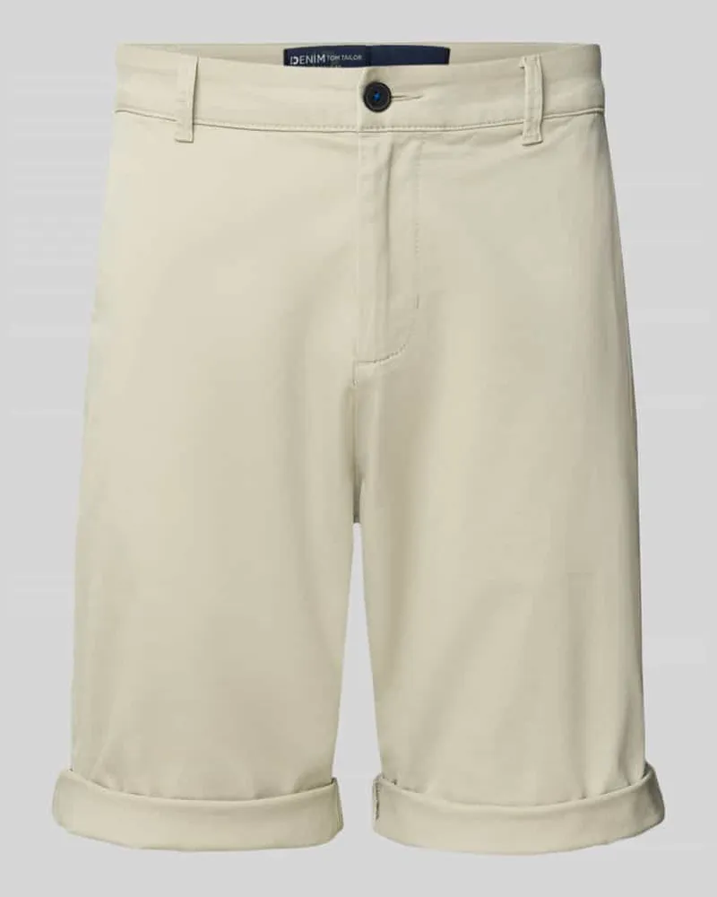 Tom Tailor Regular Fit Bermudas aus Baumwoll-Mix 