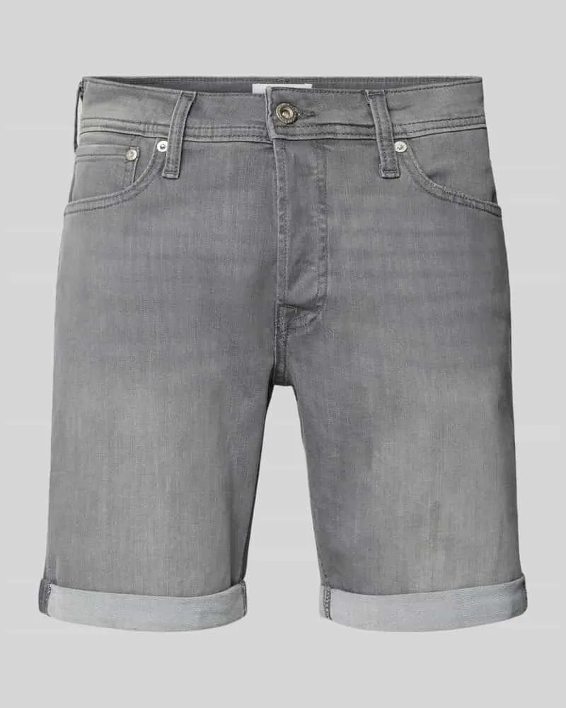 Jack & Jones Regular Fit Jeansshorts im 5-Pocket-Design Modell 'RICK 