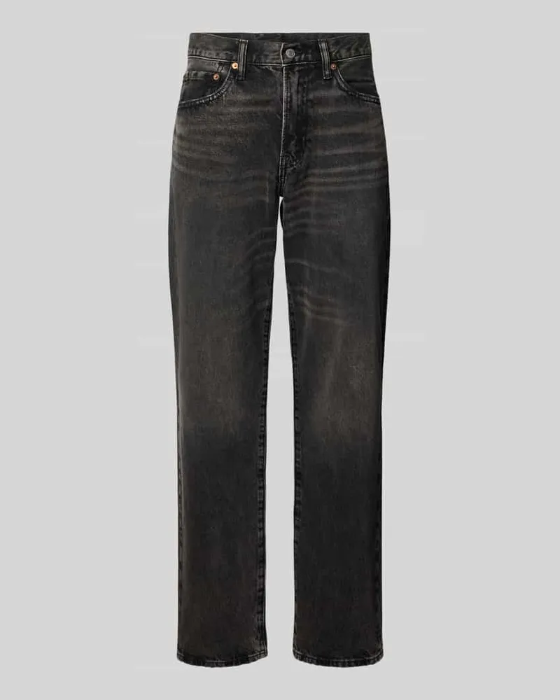 GAP Relaxed Straight Fit Jeans im Used-Look Black
