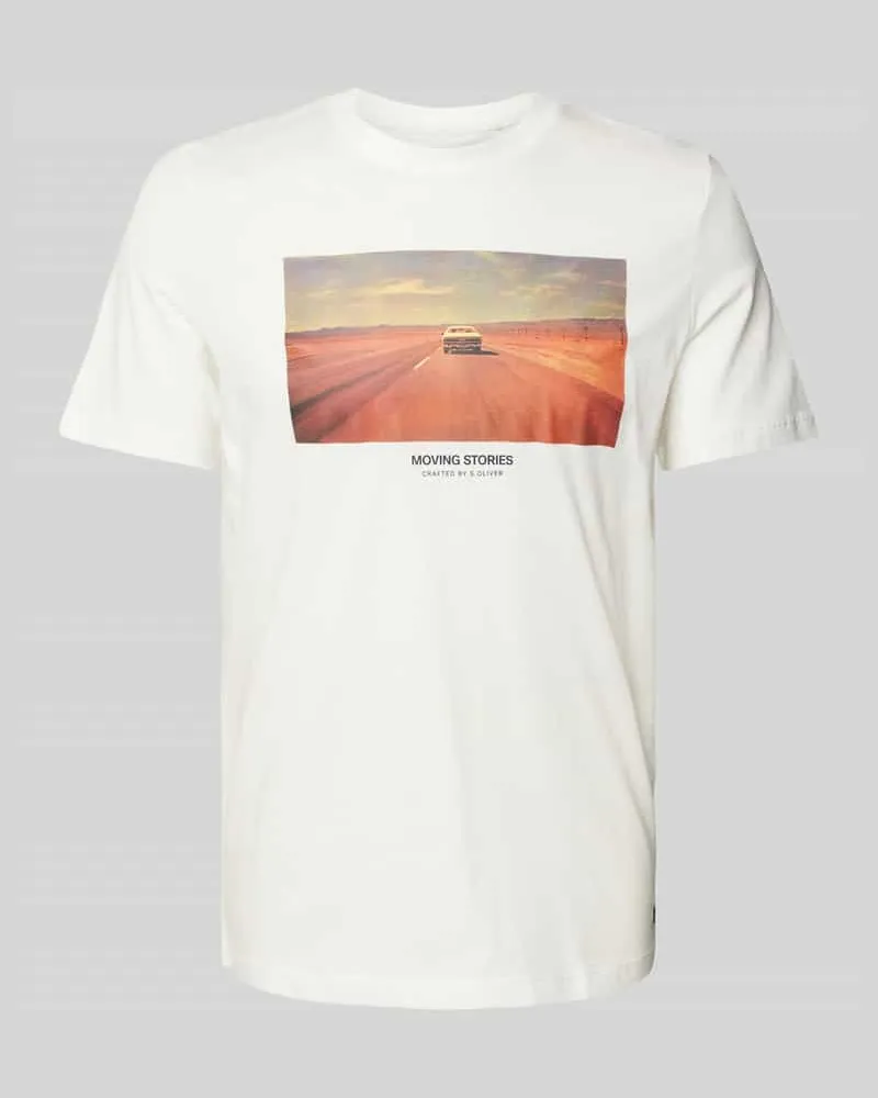 S.Oliver Regular Fit T-Shirt aus reiner Baumwolle 