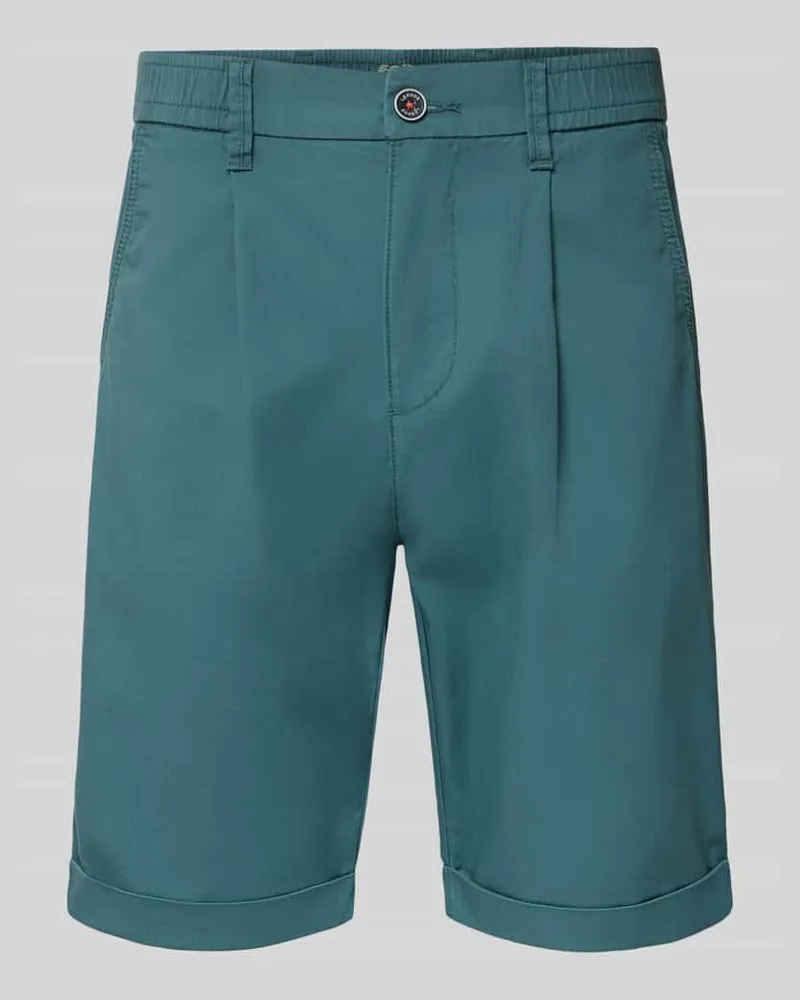 Lerros Chino Shorts mit Gesäßleistentaschen Gruen
