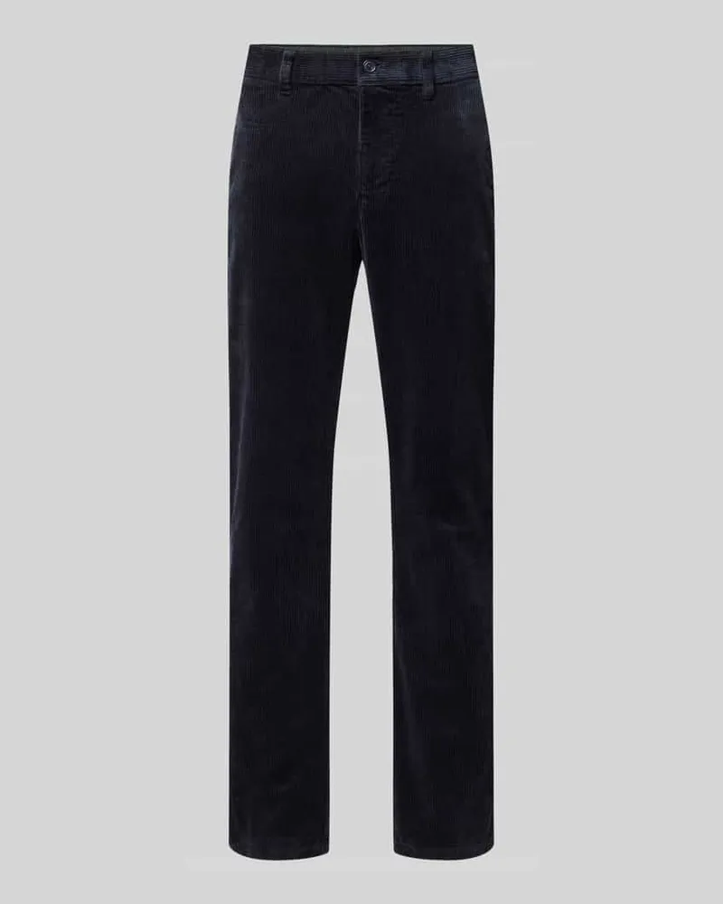 Christian Berg Regular Fit Cordhose aus Bio-Baumwolle Marine